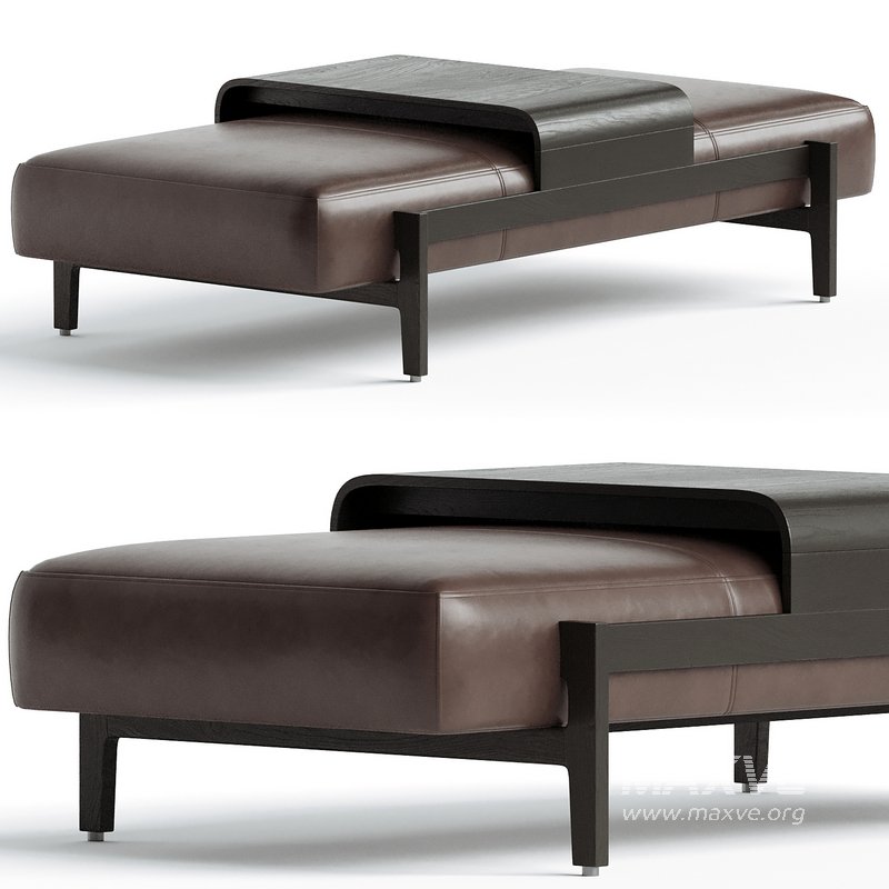 Fawkes Rectangle Ottoman Four hands - Image 2