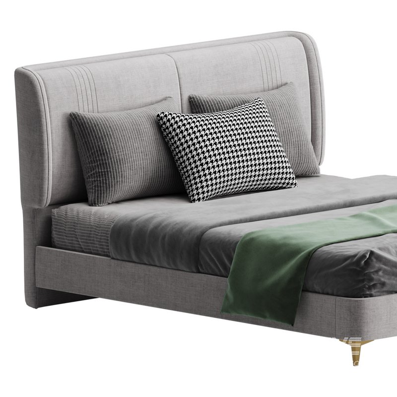 Leather Beige Bed Frame - Image 11