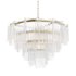 Round pendant chandelier made of ribbed glass 164FA-33126 Garda Decor - Thumbnail 3