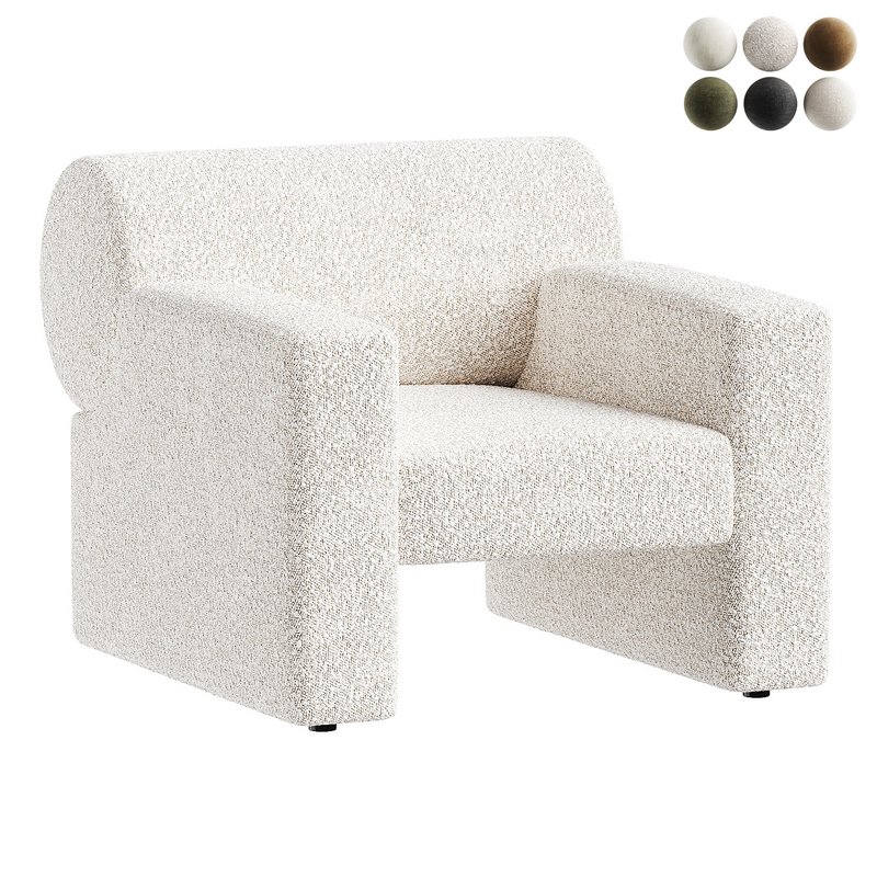 armchair white 3 - Image 7
