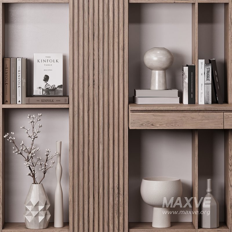 Modern Minimalist Study Unit with Shelves - Image 6