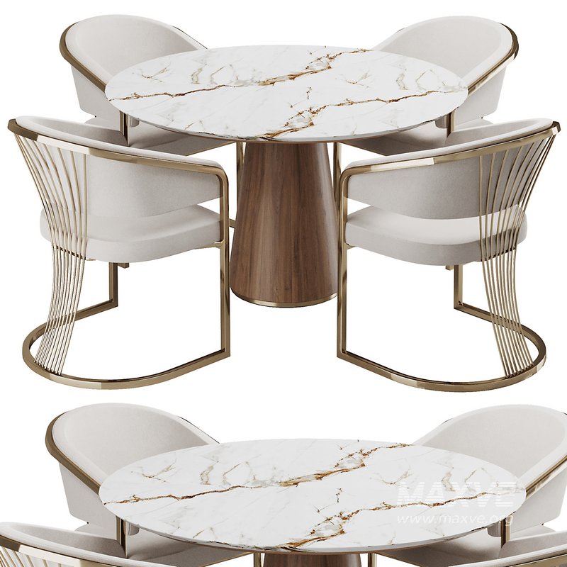 Dinning chair and table185 - Image 3