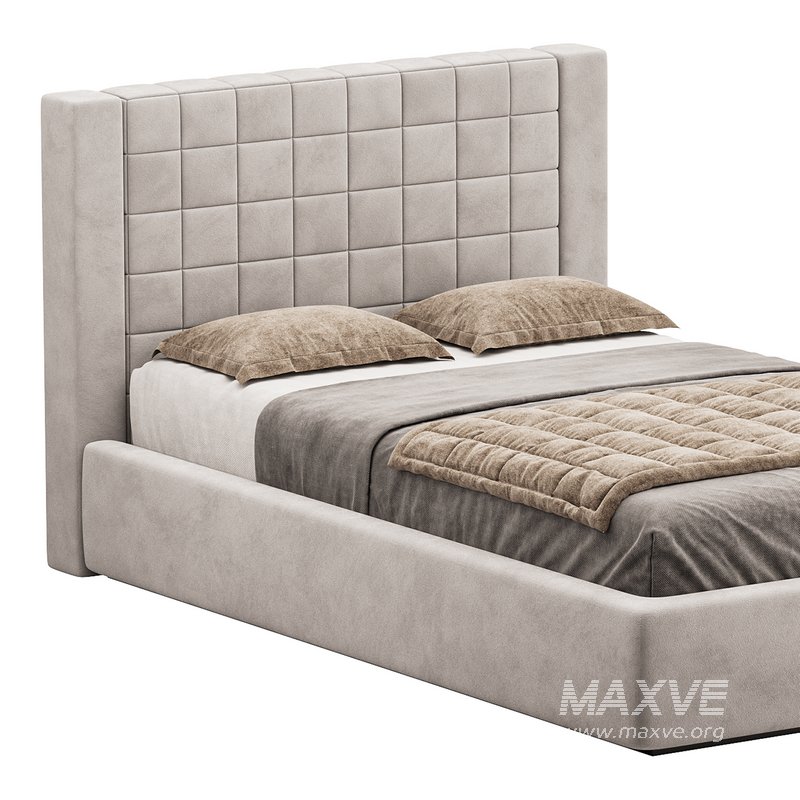Single bed with upholstered headboard - Image 11