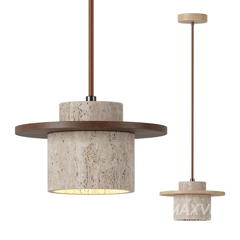 Travertine pendant light - Image 5