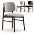 JANINE-Wooden-legs-upholstered-chairs - Thumbnail 2