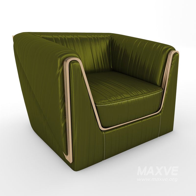 Vega Arm Chair Green - Image 3