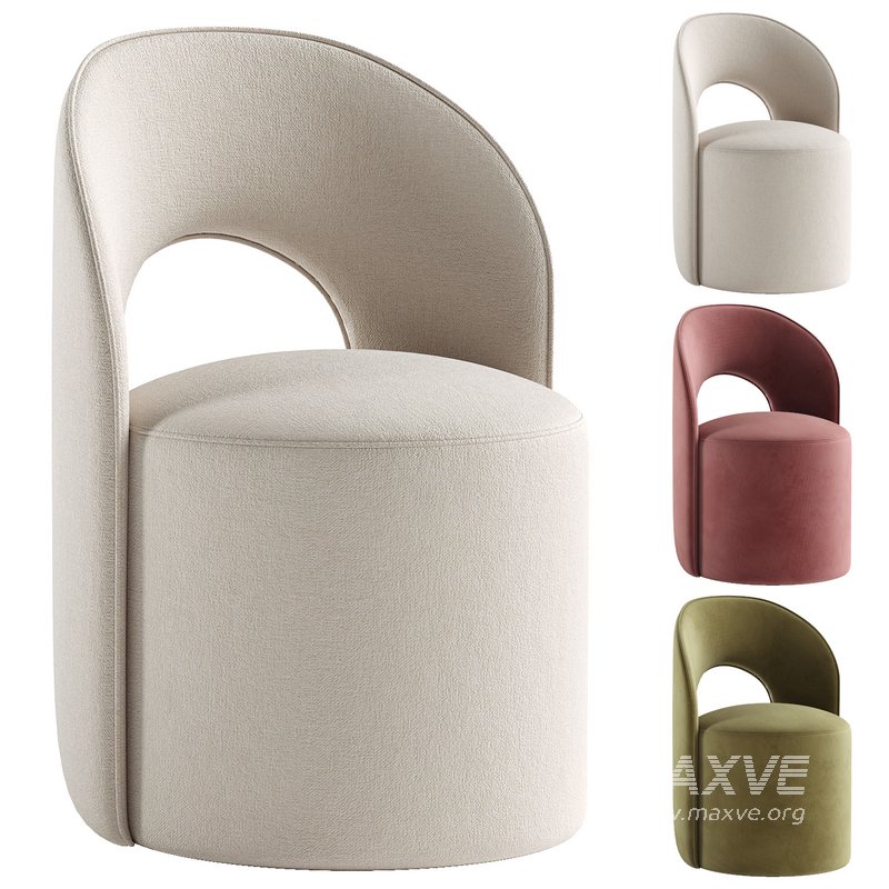 Neta Upholstered Back Side Chair - Image 3