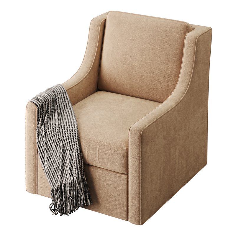 Patterned Swivel Lounge Chair - Image 6
