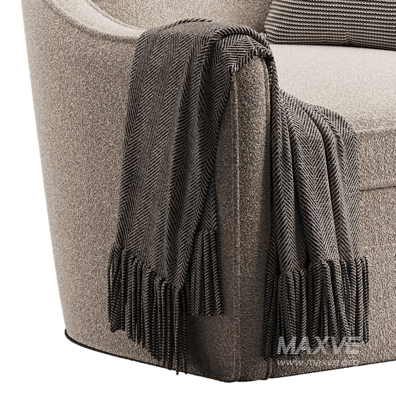 Wide Seat Lounge Swivel Arm Chair - Image 12