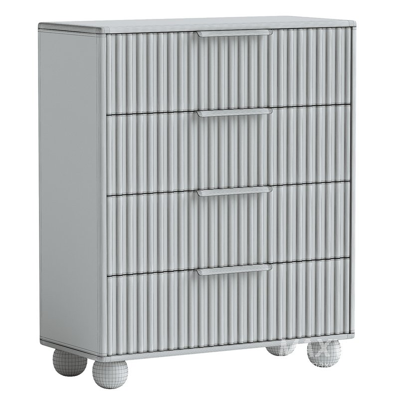 Camila 4 Drawer Wood Chest - Image 2