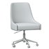 Karina Swivel and Adjustable Velvet Office Chair - Thumbnail 5
