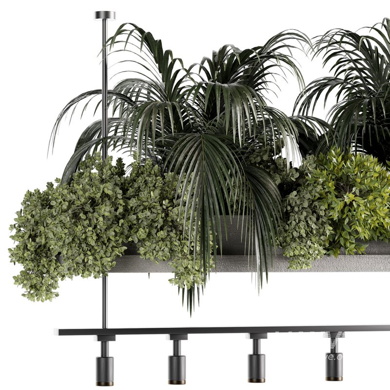 Reception Desk With Hanging Plants – Set11 - Image 6