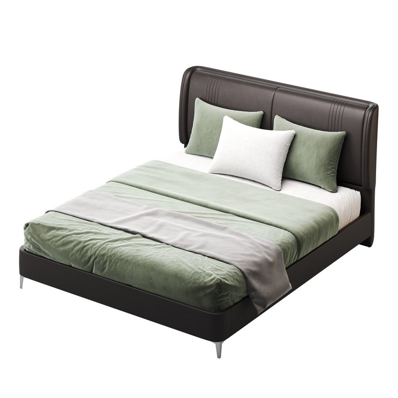 Leather Beige Bed Frame - Image 6