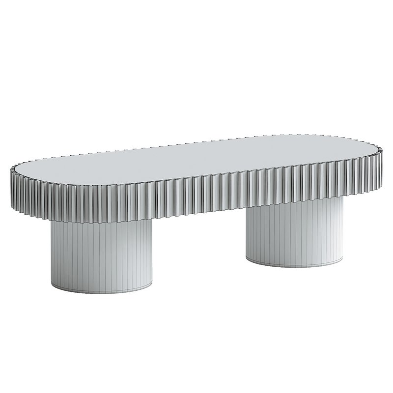 1.4m Wooden Coffee Table - Image 4