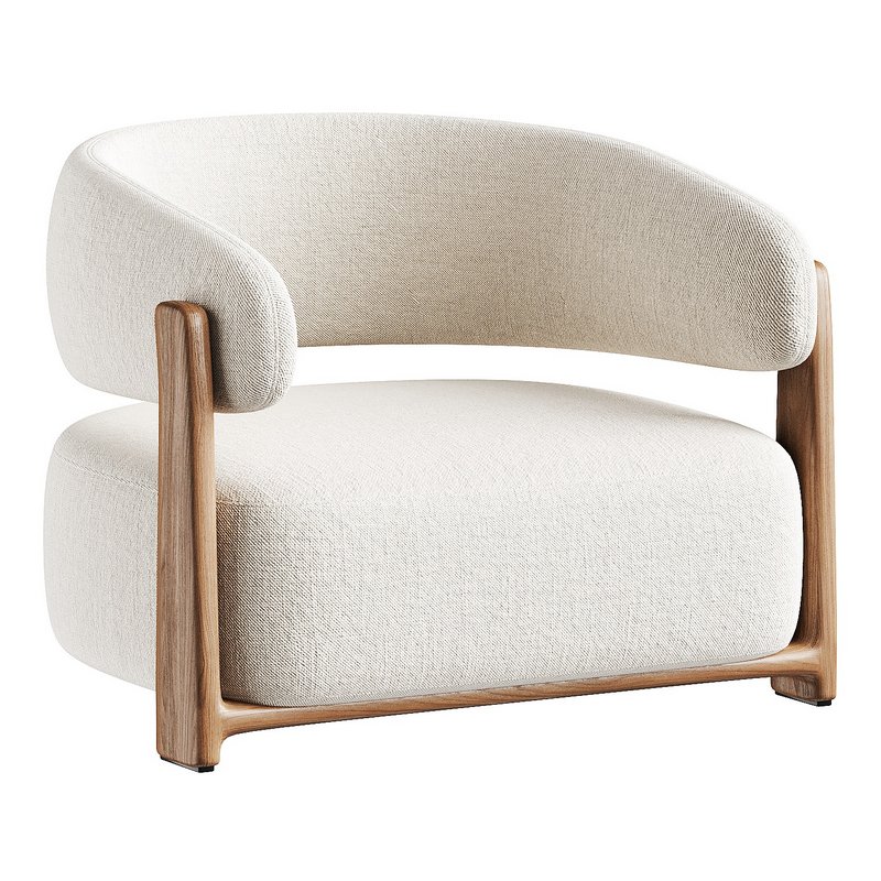 armchair white 2 - Image 5