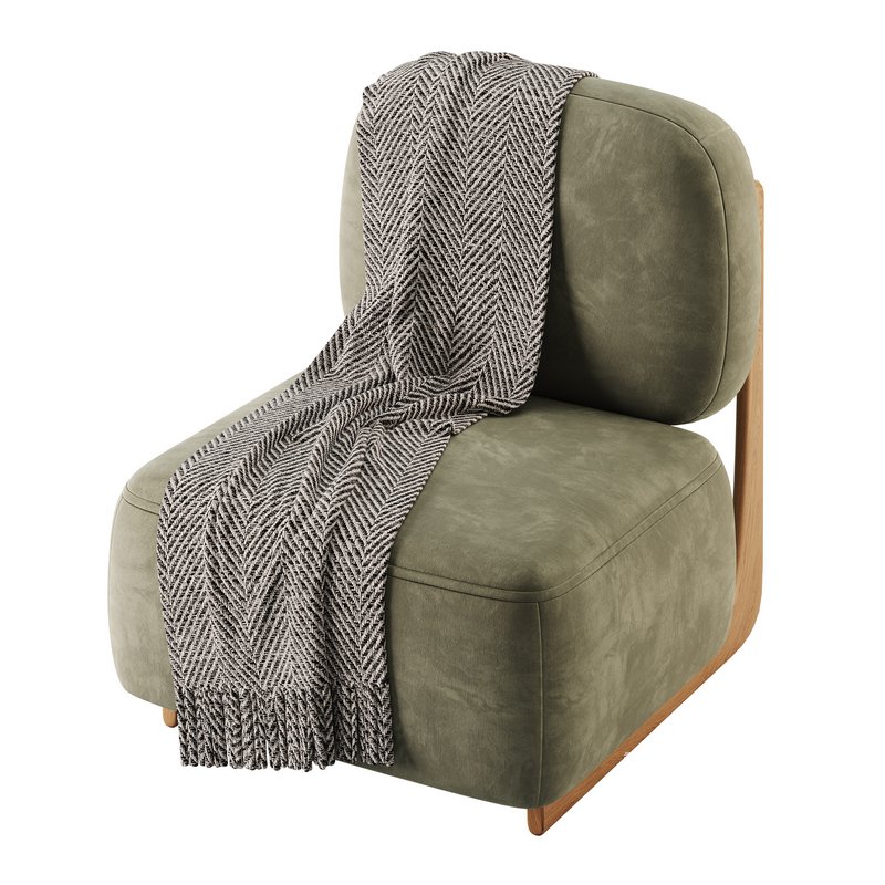 Modern Simple Style Cherry Wood Side Chair - Image 6