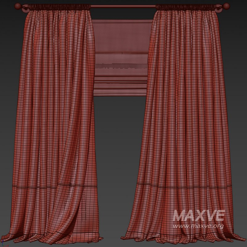 Two Tone Velvet Bottom Curtains 61 - Image 2