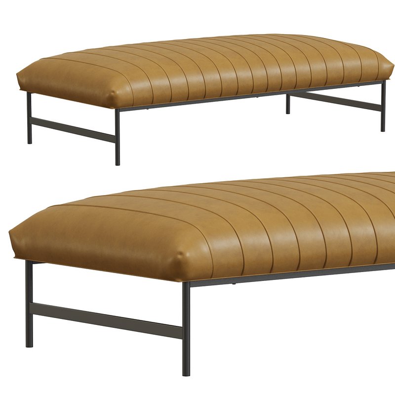 Antwerp Leather Bench - Image 1