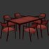 Dinning chair and table225 - Thumbnail 6