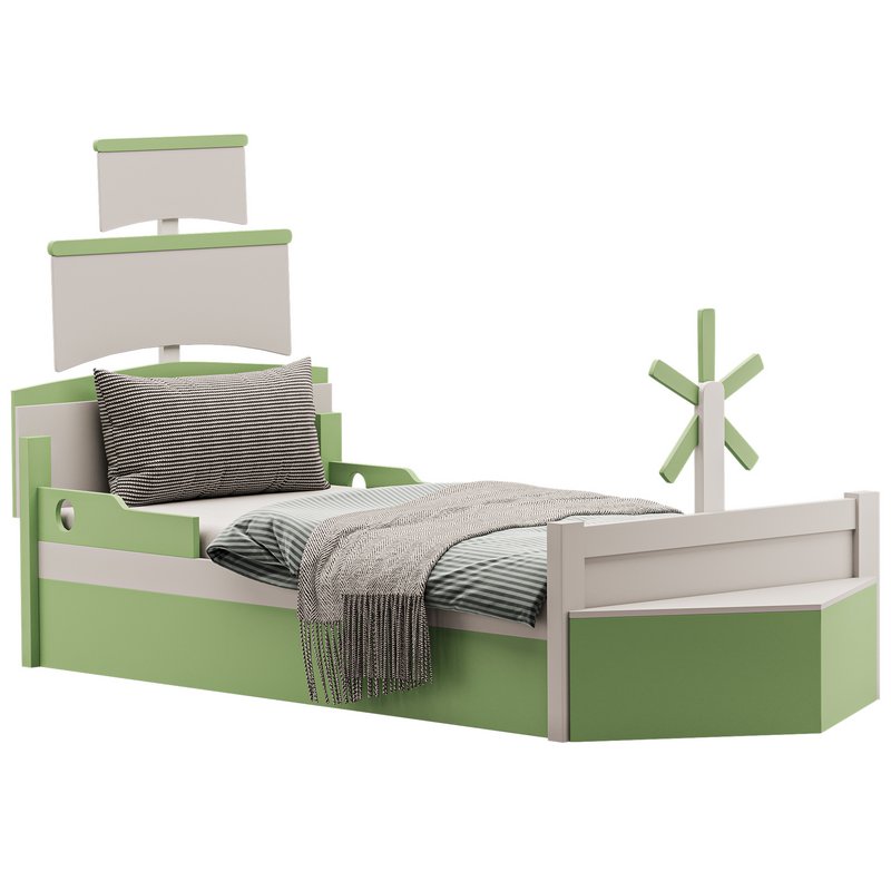 Shaped Platform Bed - Image 1