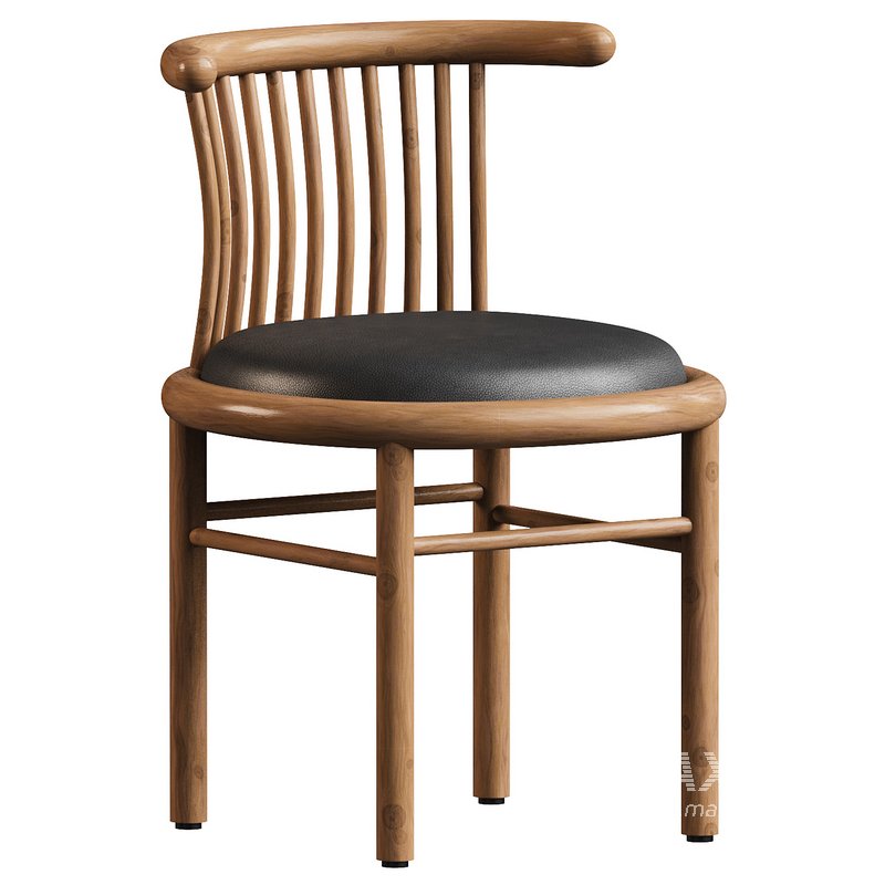 Mathilde Leather Dining Chair - Image 1