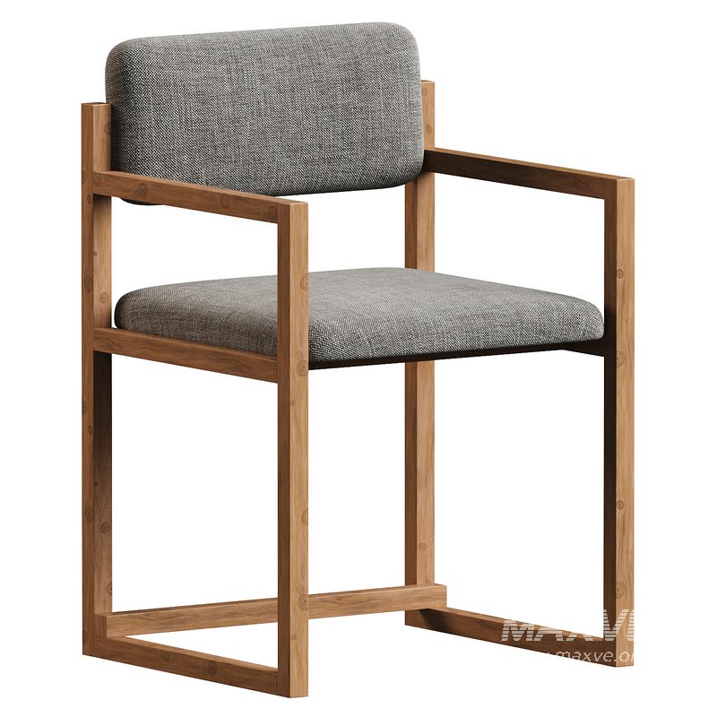 Chaise Alinna en bois massif - Image 1