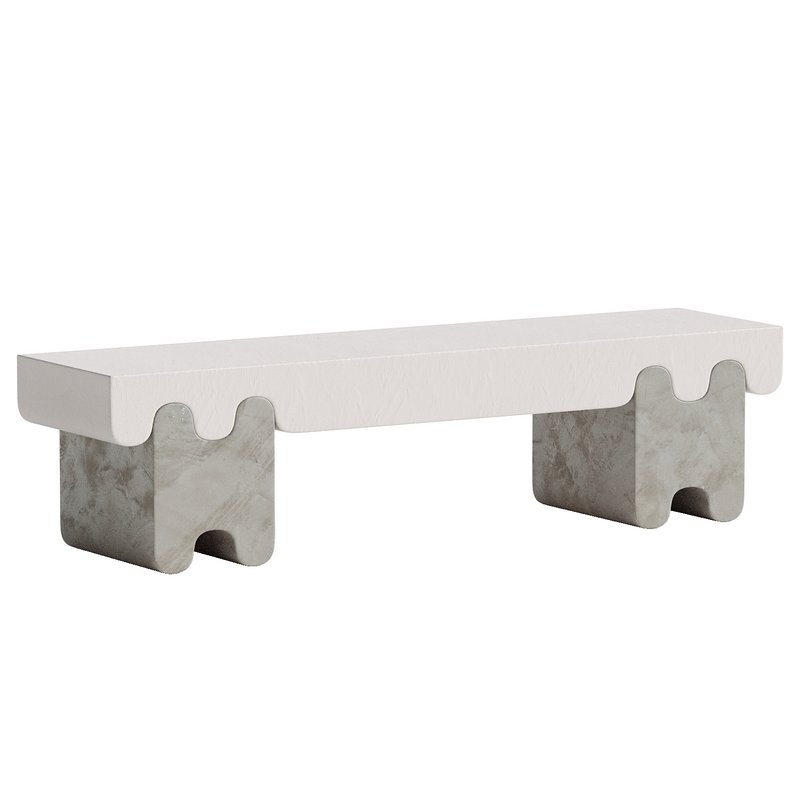 Ossicle Leather Bench - Image 2