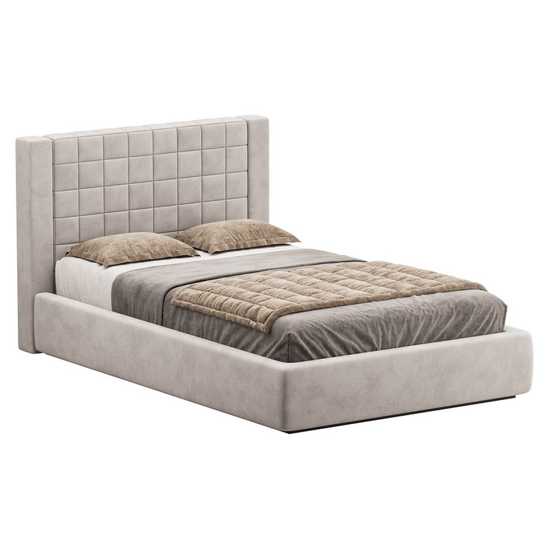 Single bed with upholstered headboard - Image 5