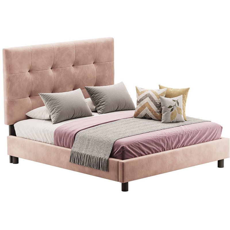 BED Alice Tufted Beige - Image 2