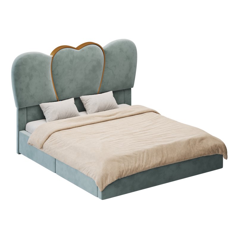 Homfa King Size LED Bed - Image 2