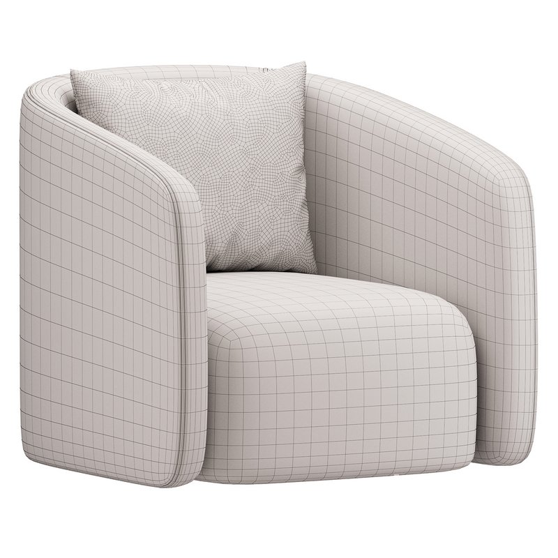 Andy Cream Boucle Club Chair - Image 5