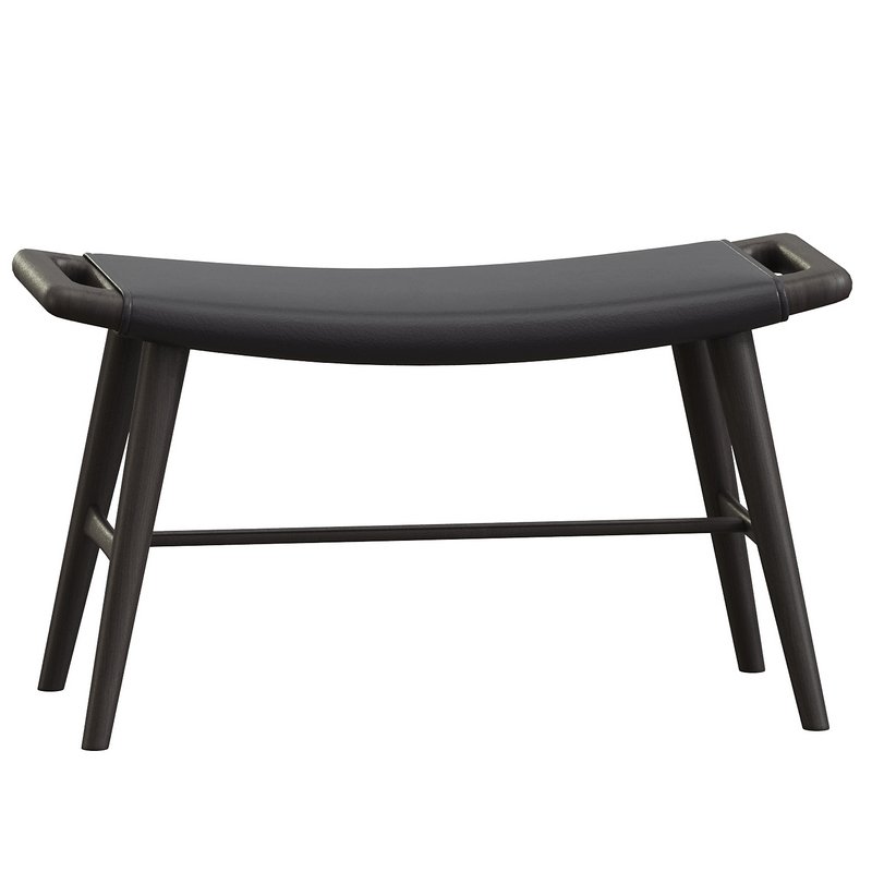 Hans Wegner AP30 Oak leather Piano Stool c1950s - Image 3