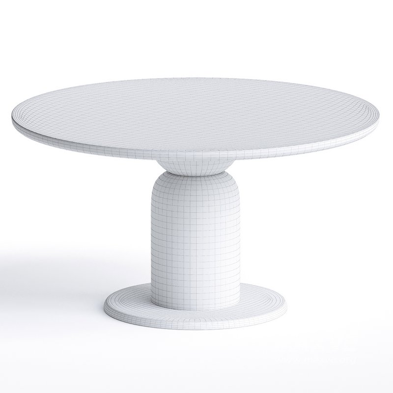 Mila Contemporery Round Wooden dining table Refined Black - Image 5