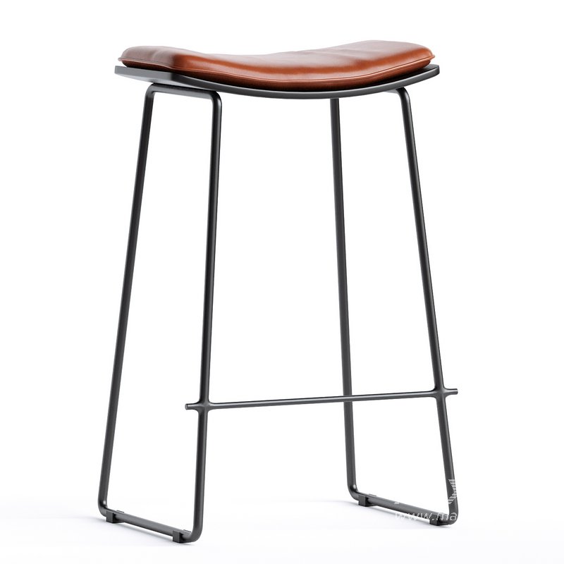 Oliver leather barstool - Image 2