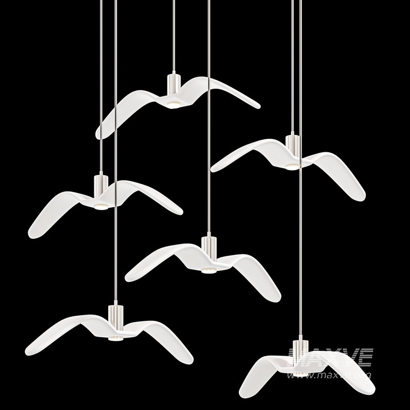 Hanging plastic Led Lamp Bird - Image 2