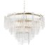 Round pendant chandelier made of ribbed glass 164FA-33126 Garda Decor - Thumbnail 4