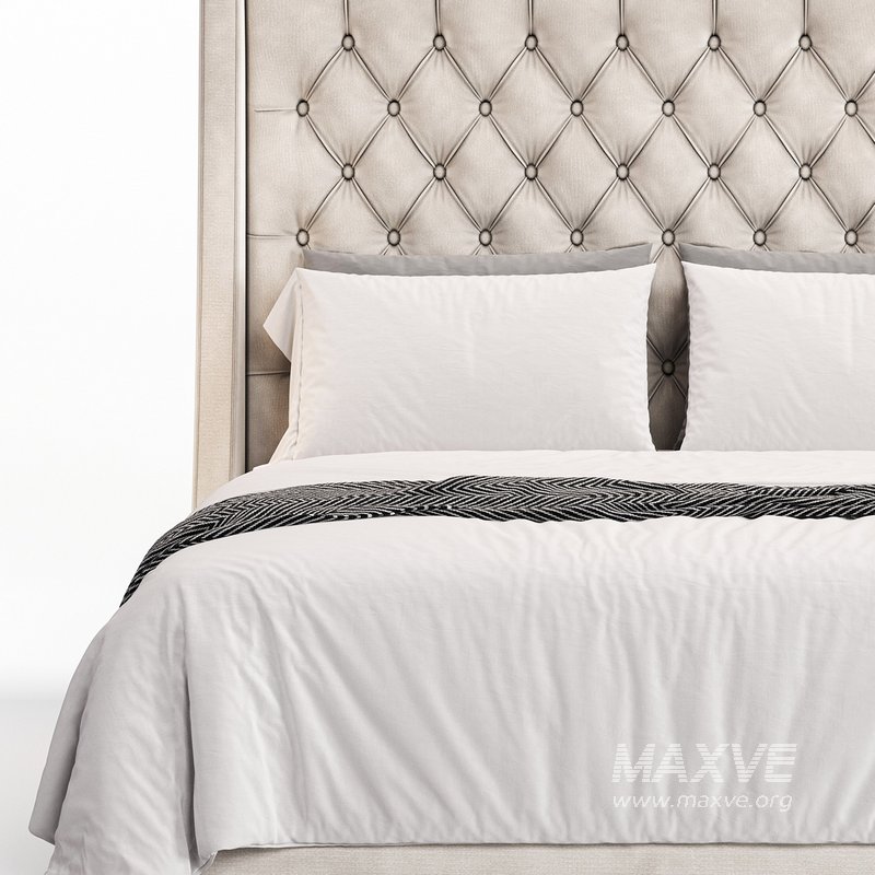 Barron Beds Zoya Grandeur Curved Wingback Bed - Image 6