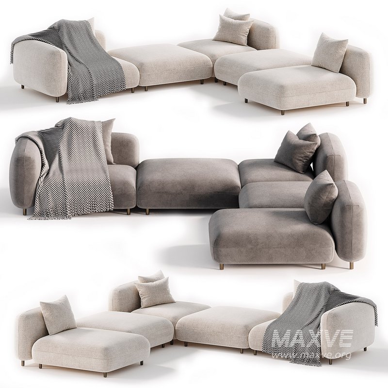 Tokio Modular fabric Sofa 2 - Image 4