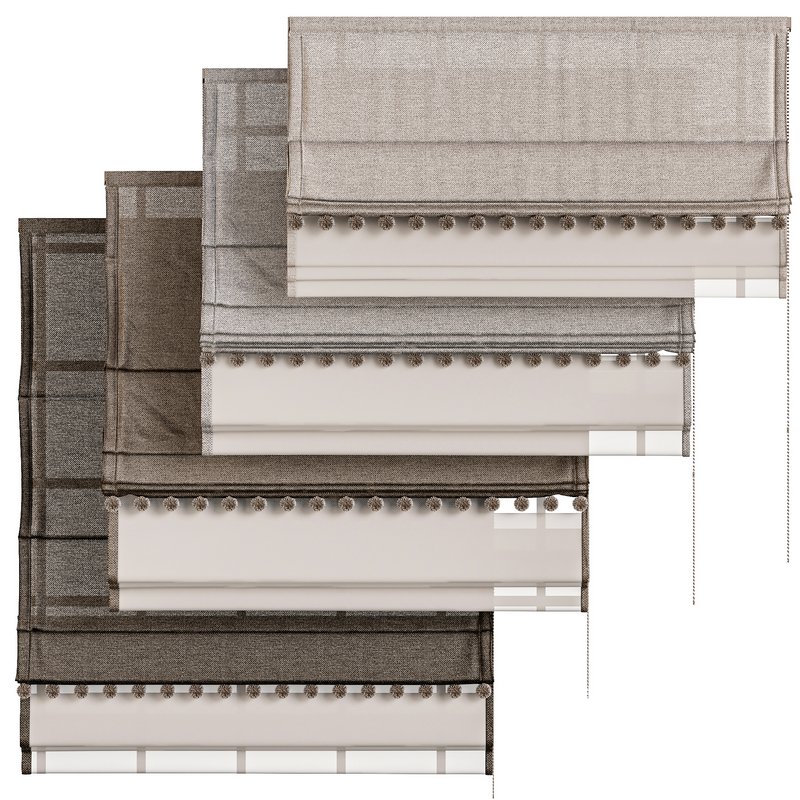 Roman curtain with pom pom 3 - Image 3