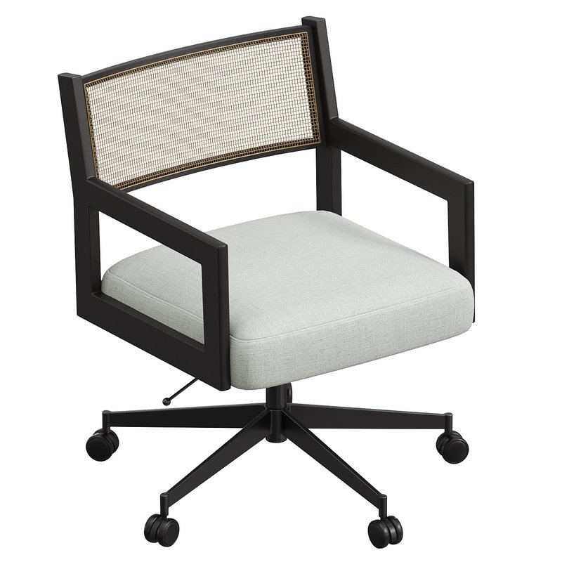 Lakeport Upholstered Swivel Desk Chair - Image 2