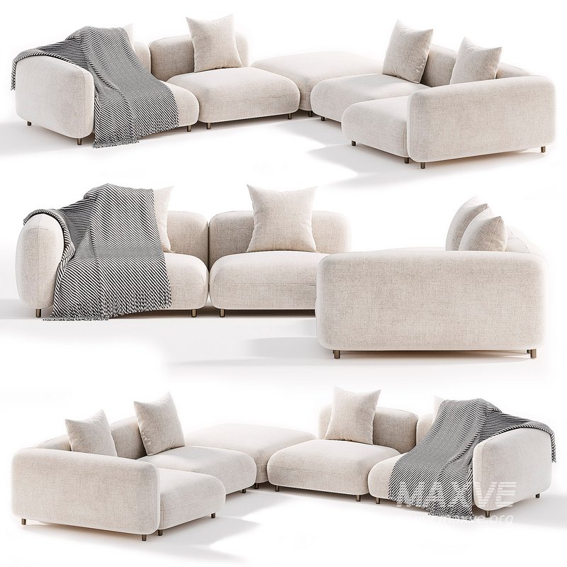 TOKIO Modular fabric Sofa - Image 5