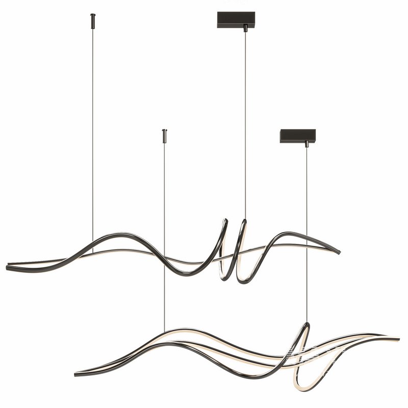 Geometric Pendant LED Lines - Image 3