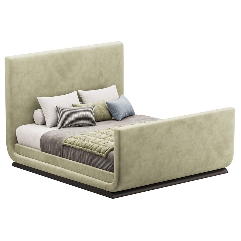Double bed with upholstered headboard - Image 13