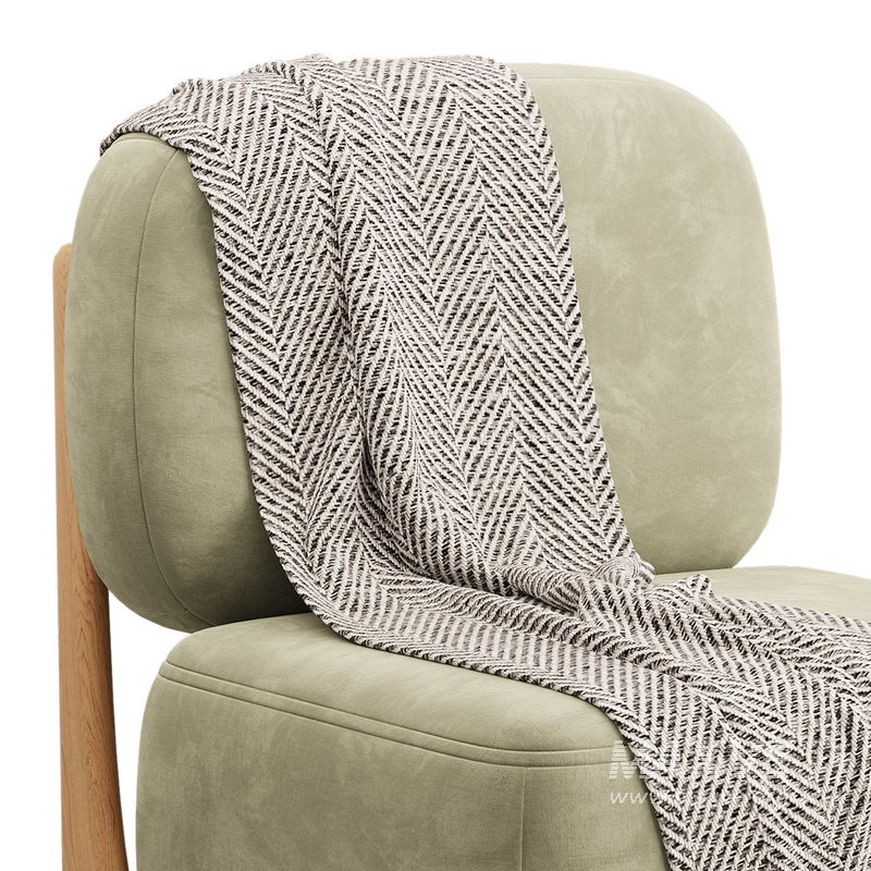 Modern Simple Style Cherry Wood Side Chair - Image 13