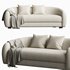 Laszlo 80 Ivory Boucle Loveseat - Thumbnail 2