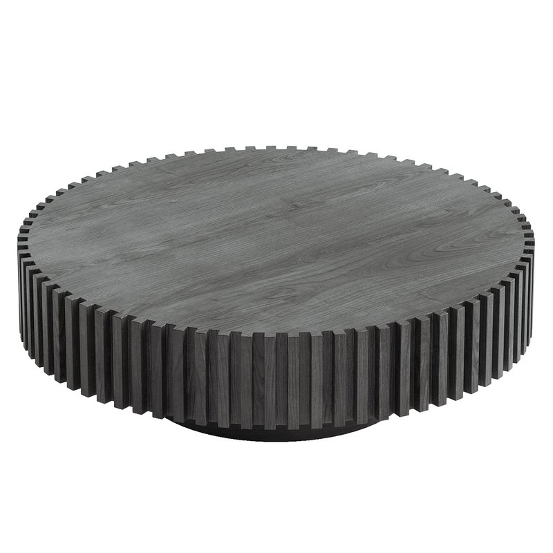 Oak Round Coffee Table - Image 3