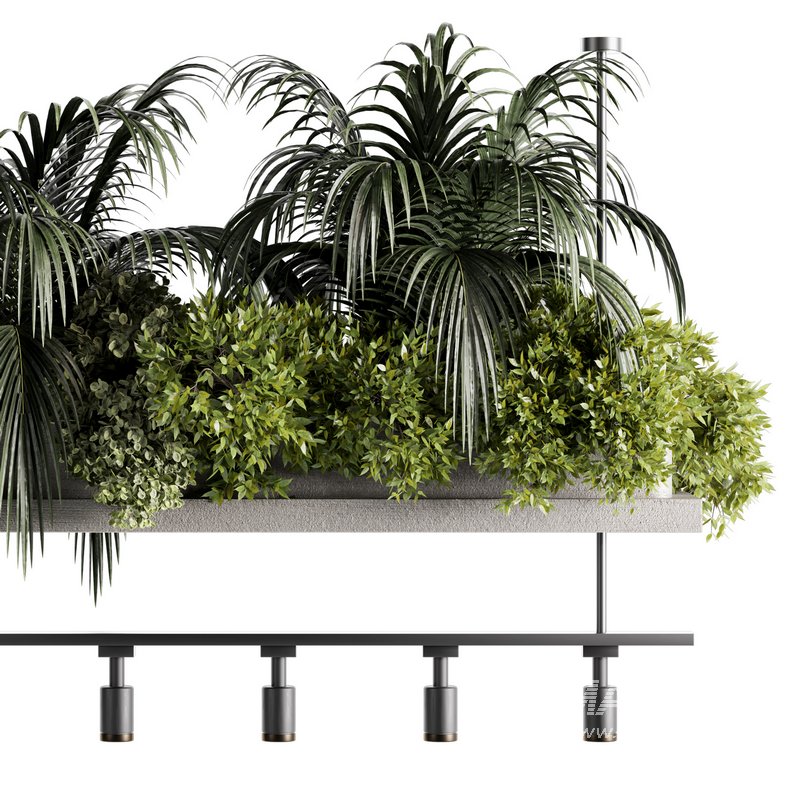 Reception Desk With Hanging Plants – Set11 - Image 5