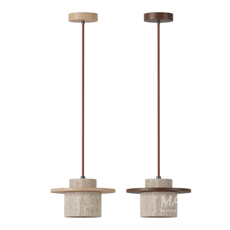 Travertine pendant light - Image 4