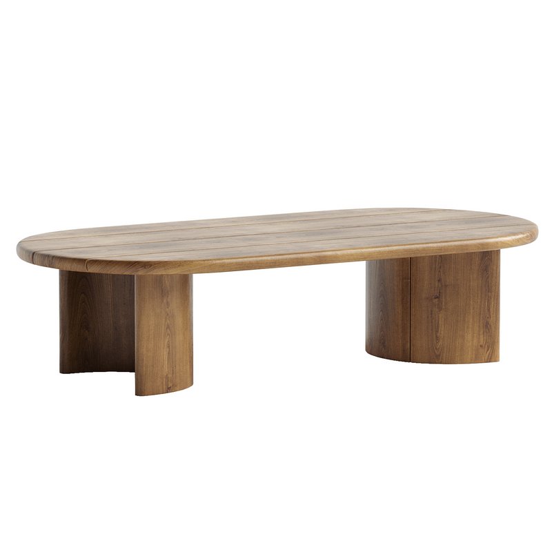 Haiden Solid Wood Single Coffee Table - Image 2
