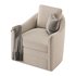 Wide Seat Lounge Swivel Arm Chair - Thumbnail 8